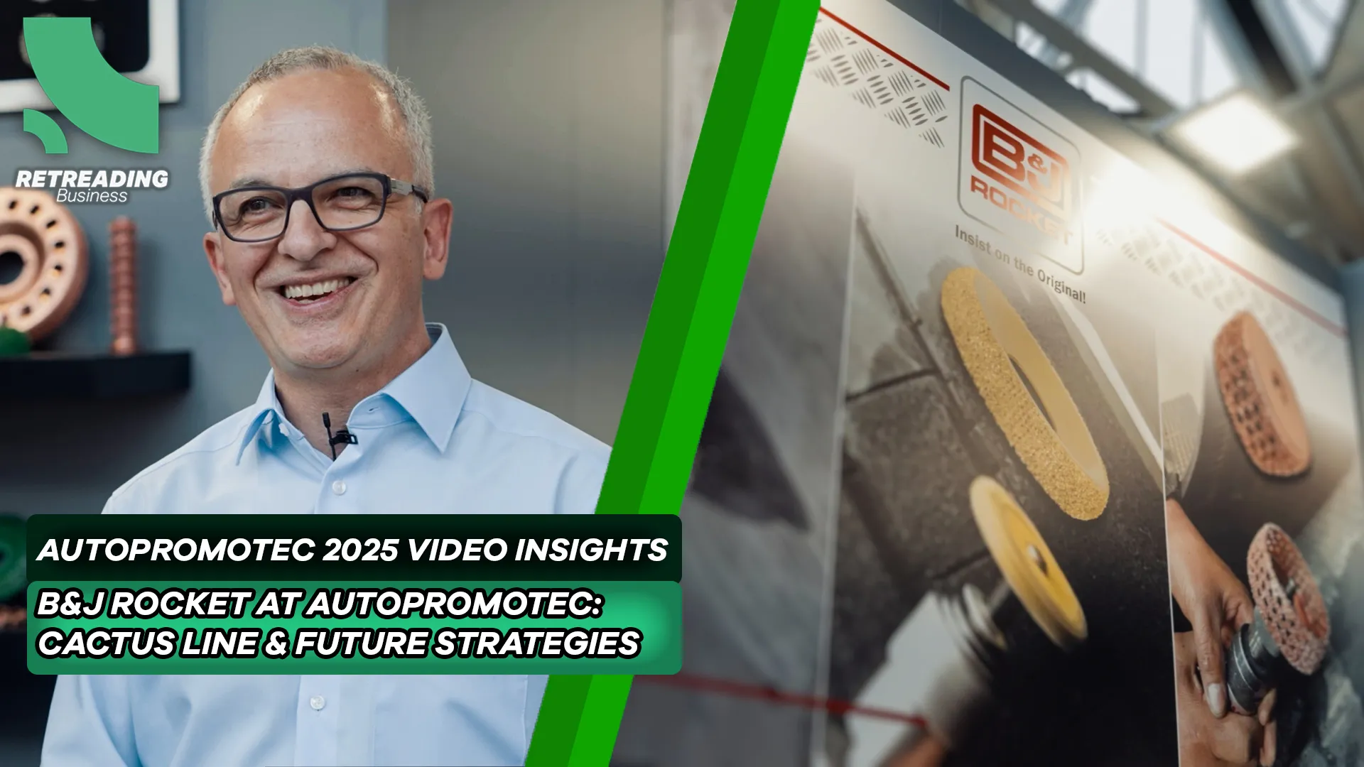 Retreading Business Autopromotec 2025 Video Insights Episode 2, featuring Humberto Karam from B&J Rocket.